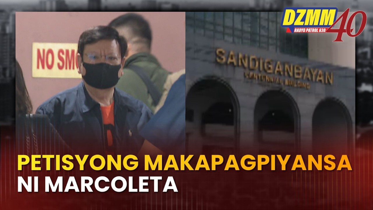 Sandiganbayan to hear Marcoleta's bail plea over plunder case | DZMM Teleradyo (3 September 2026)
