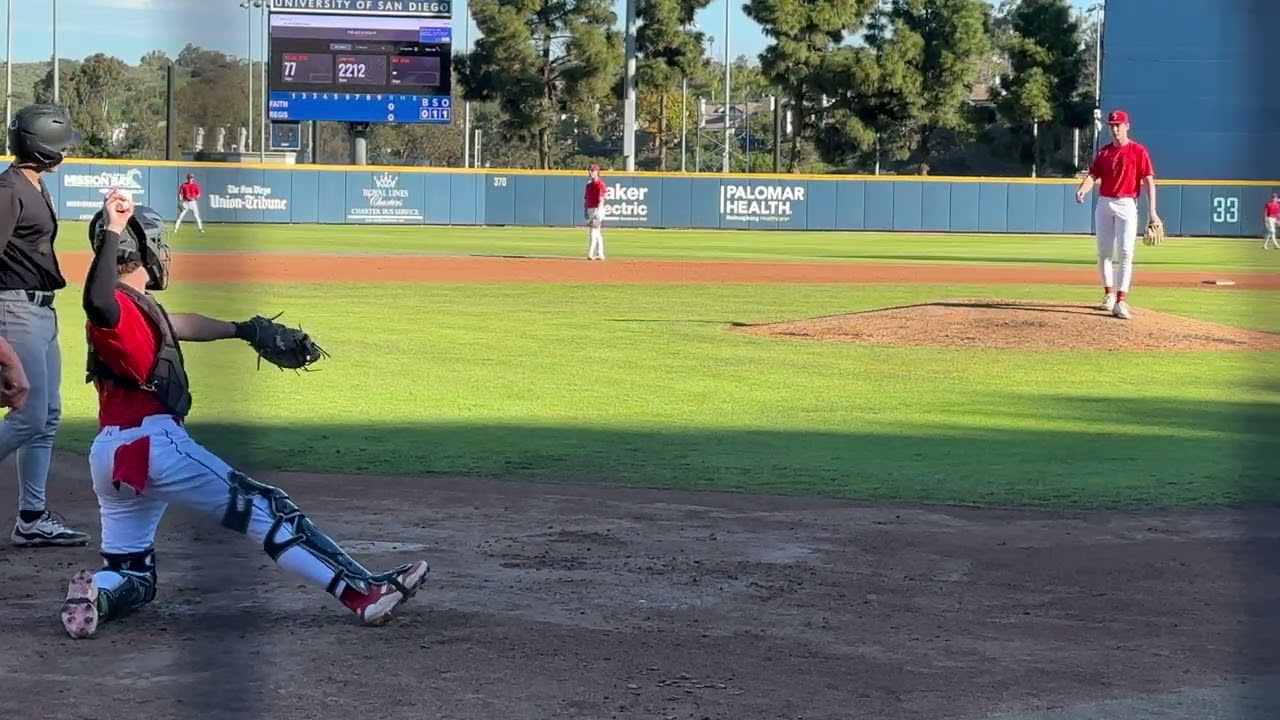 Mikey Kroll - Game Pitching Highlights at USD - Class of 2027