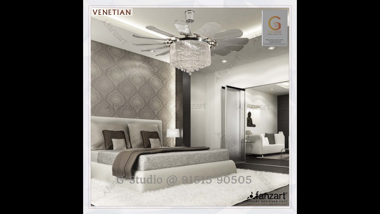 Venetian - Fandelier, Crystal Ceiling Fan @GStudio8