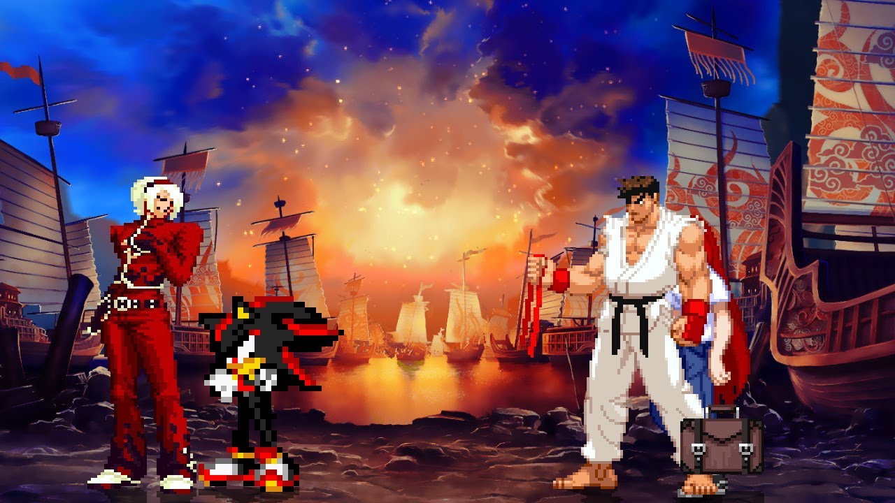 M.U.G.E.N - Shadow & Ash vs Ryu & Aoko