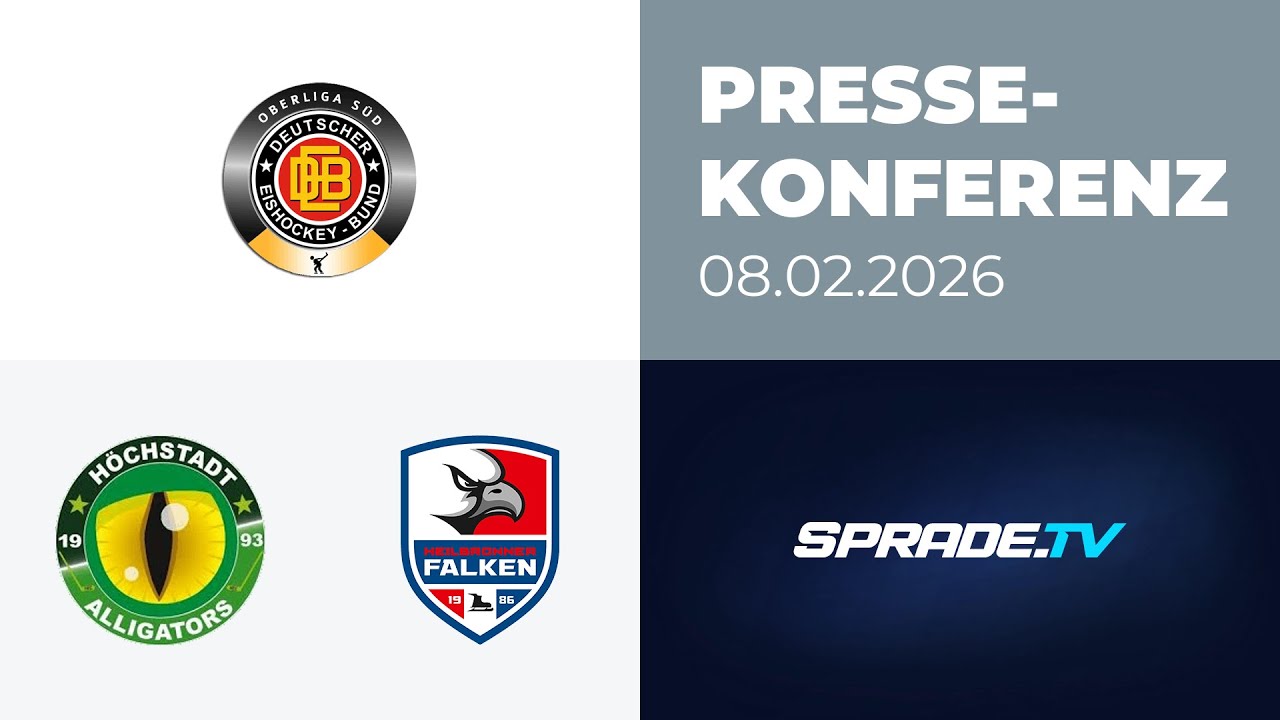 08.02.2026 - Pressekonferenz - H&ouml;chstadt Alligators vs. Heilbronner Falken