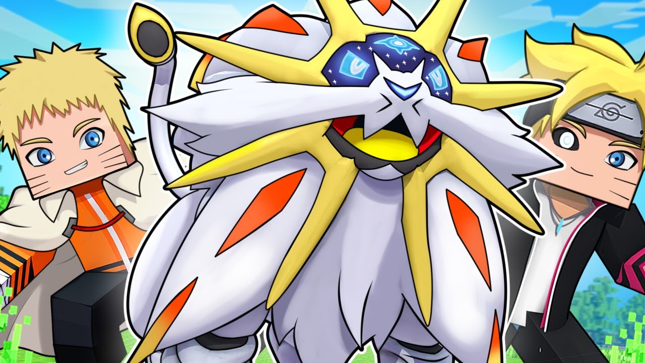 SOLGALEO APARECEU no MUNDO de NARUTO Minecraft !