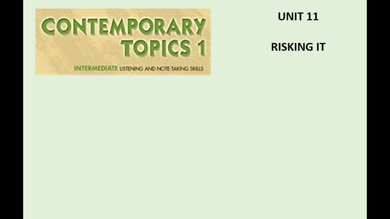 Unit 11   Risking it