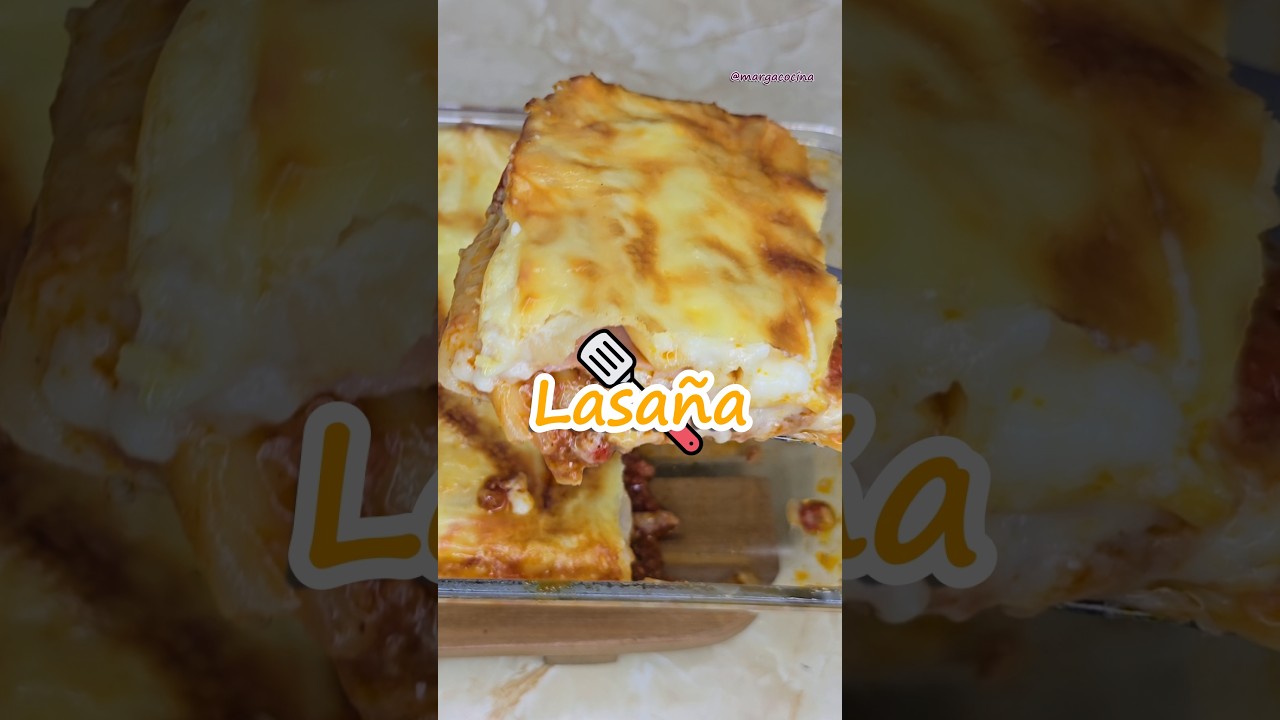 🍝La lasa&ntilde;a que todos me piden en casa 😋🏠 #receta #lasagna