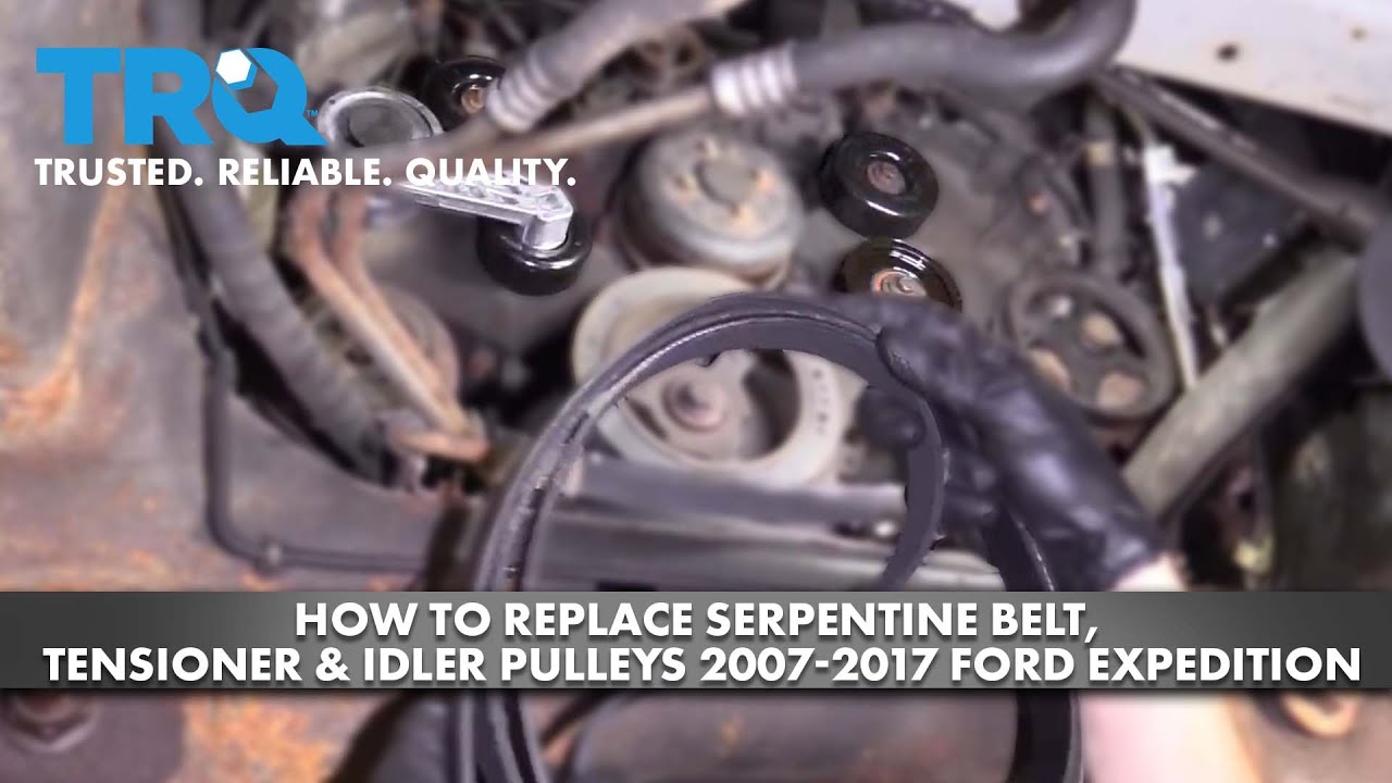 How to Replace Serpentine Belt, Tensioner, & Idler Pulleys 2007-2017 Ford Expedition