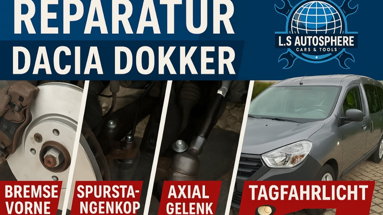 Dacia Dokker & Lodgy: Bremse vorn, Spurstangenkopf, Axialgelenk & Tagfahrlicht wechseln