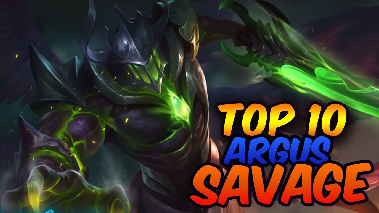 TOP 10 BEST ARGUS SAVAGE | Mobile Legends
