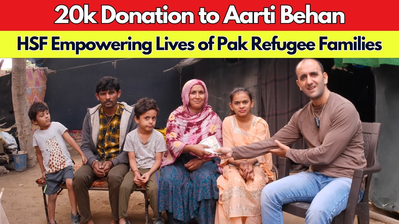 20k Donation to Aarti Behan | HSF Empowering Lives of Pakistani Refugee Families
