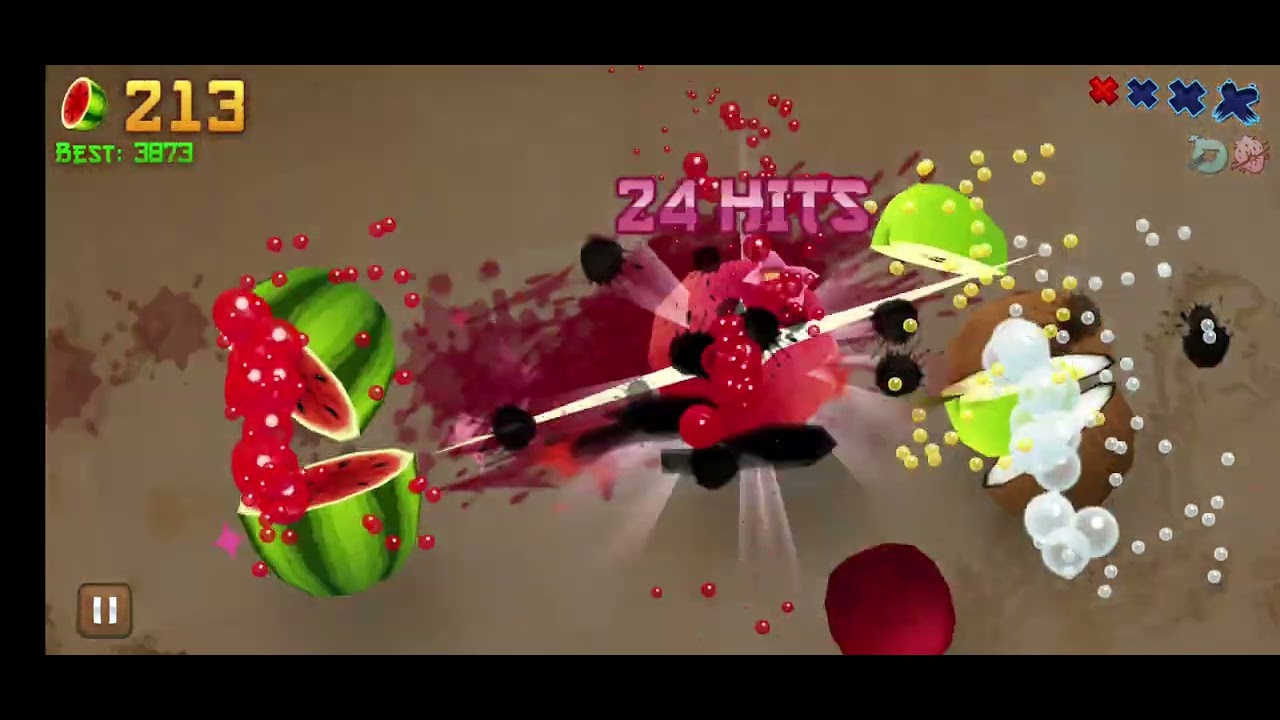Fruit Ninja Mini Game Fortune(as in Classic Mode Gameplay)