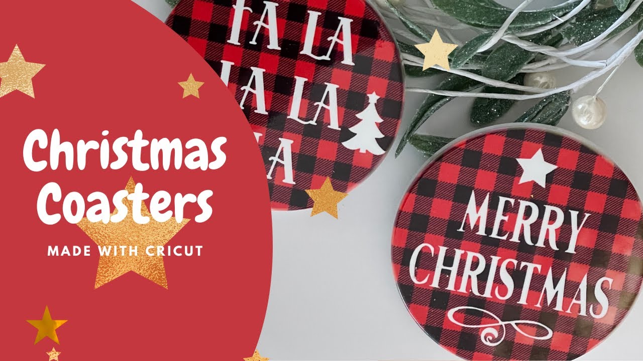 How To Make Christmas Coaster using Cricut Infusible Ink | Cricut DIY | Christmas Gift Idea.