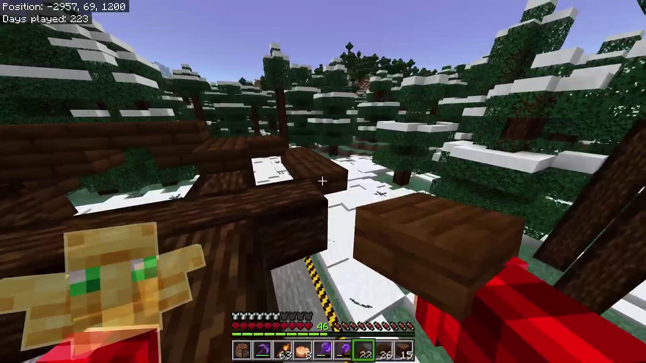 Finally making my train station in HARDCORE MINECRAFT!!! 👀🚂