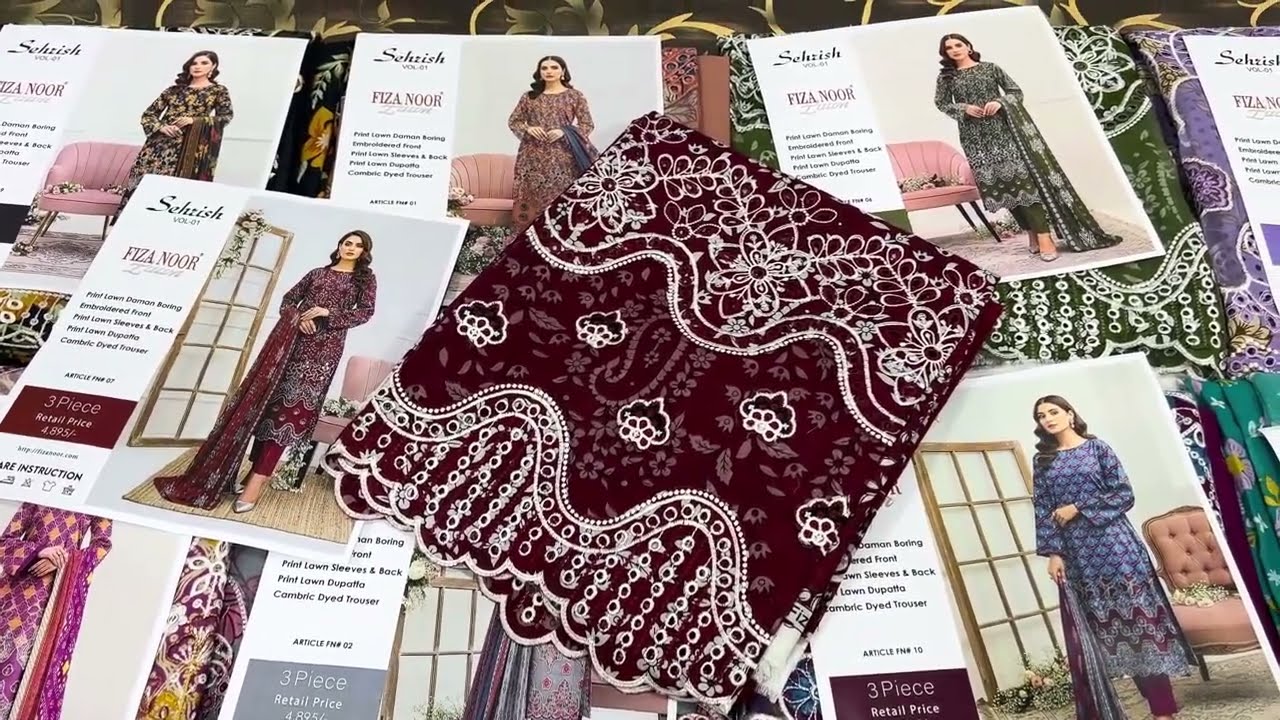 EID COLLECTION 2026 | LUXURY EMBROIDERY COLLECTION | BORING CUTWORK DAMAN | SEHRISH BY FIZA NOOR 