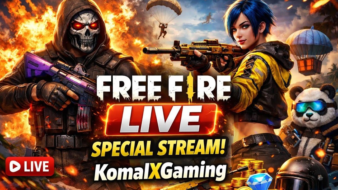 KomalXGaming  is live ||🔴||FreeFire #FreeFireHighlight #Booyah #FreeFireMax subscribe like