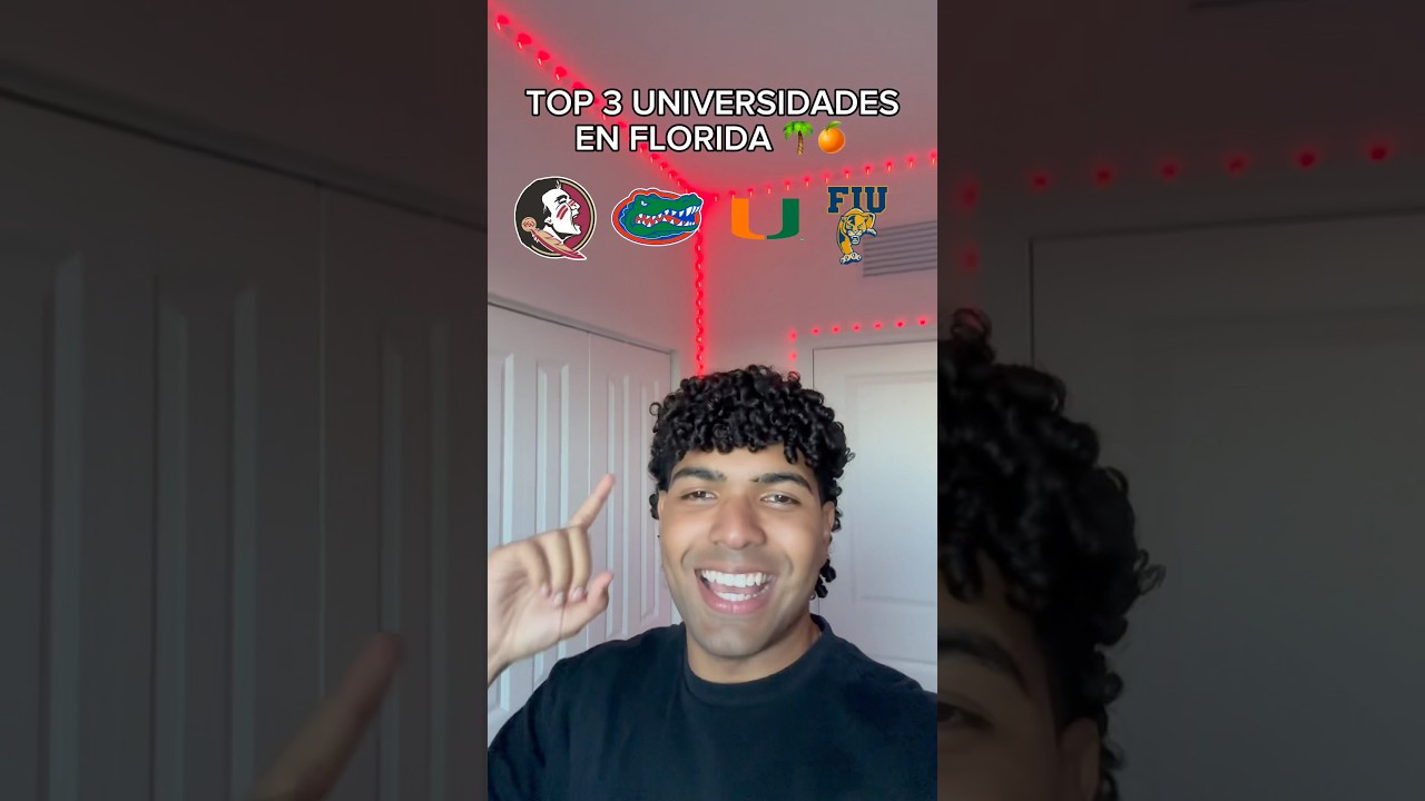 TOP 3 UNIVERSIDADES DE FLORIDA 🇺🇸🍊#florida #university #college #uf #fiu #fsu