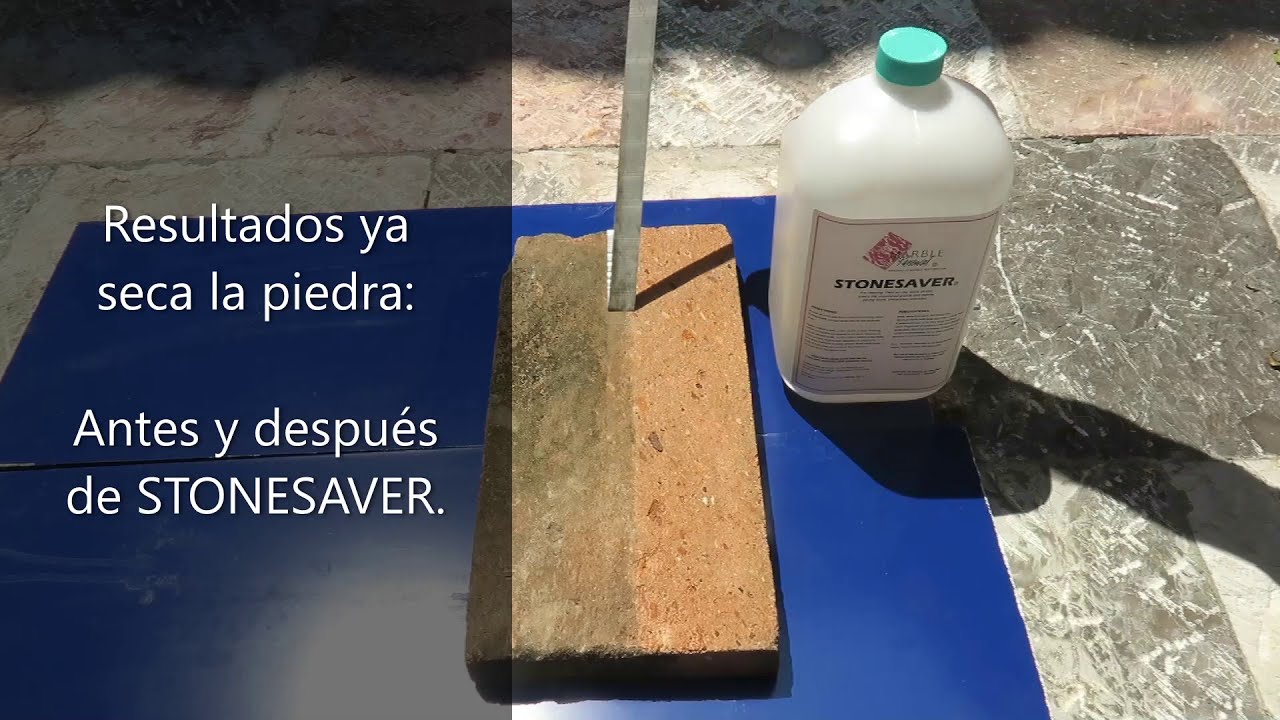 Limpieza de cantera y piedras porosas