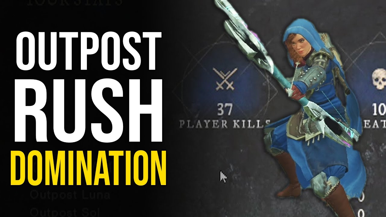 37 KILLS IN OUTPOST RUSH! | New World Bow Void Gauntlet PVP