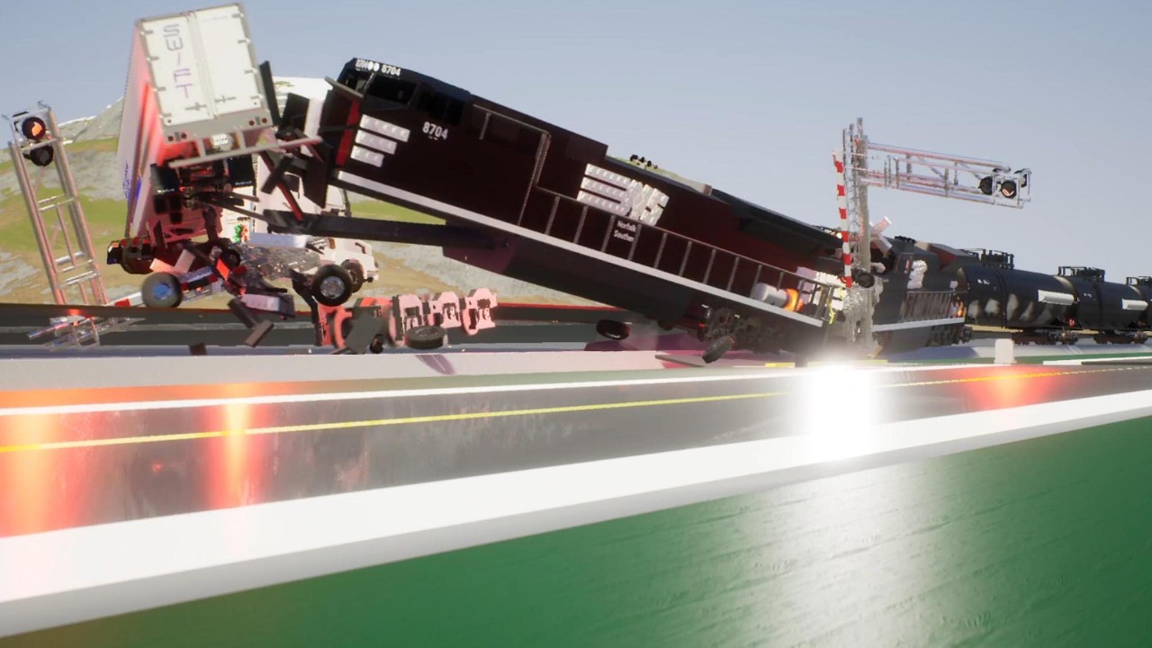 Brick Rigs Trains Vs Cars Compilation 7!
