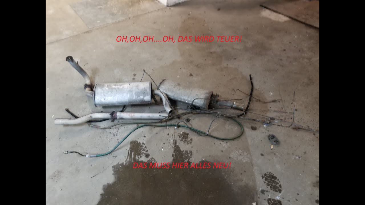 Schrottplatzfund Audi 80 B3 1,9E Instandsetzung #2, Neue Brems- und Spritleitungen verbauen