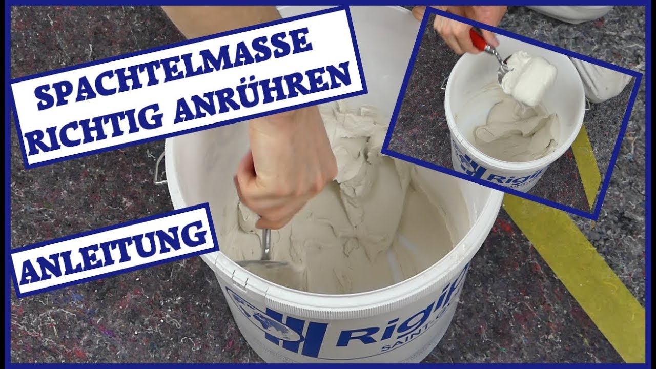 Spachtelmasse anrühren So geht's | So klappt es bei jedem