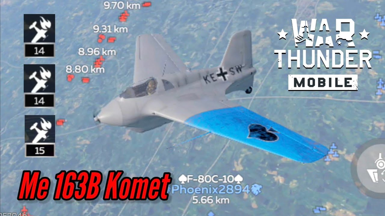 Me 163B Komet: Still wrecking lobbies - War Thunder Mobile 
