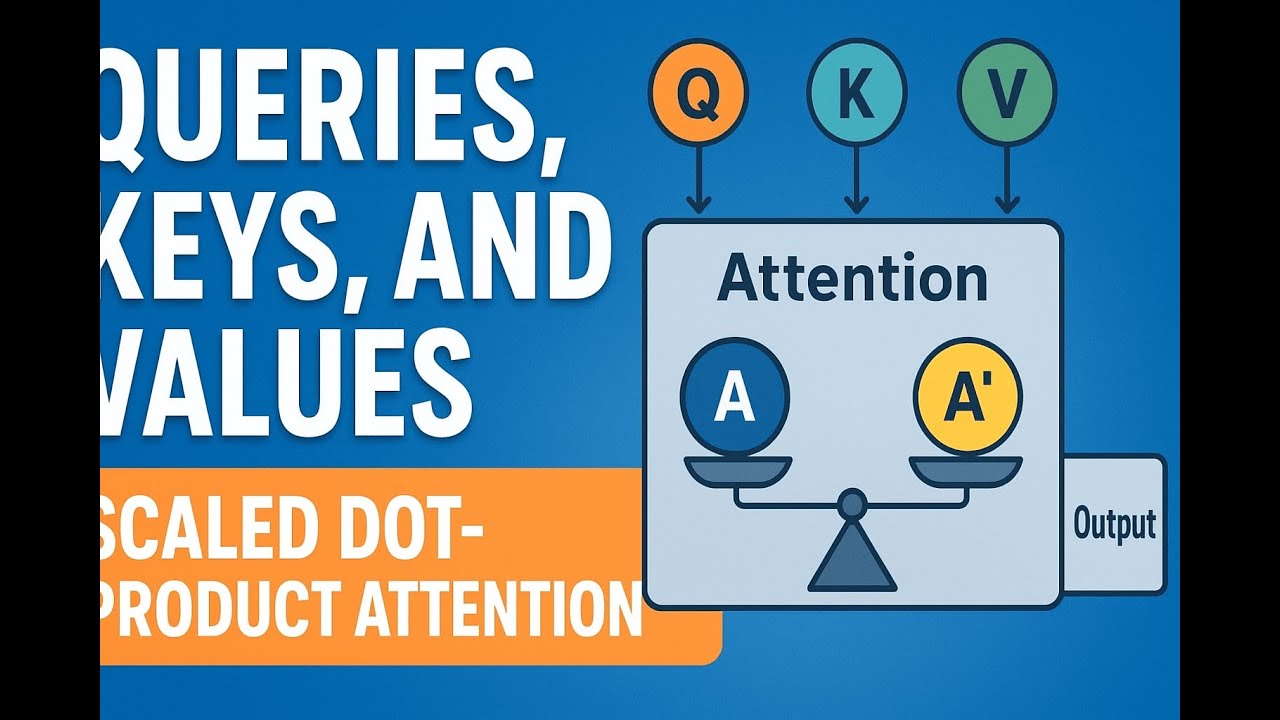 Queries, Keys, and Values Explained | Scaled Dot-Product Attention in Transformers