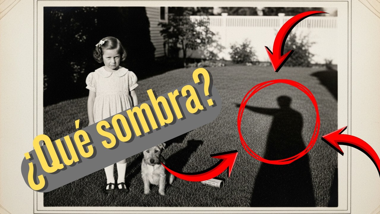 Foto de 1933: ni&ntilde;a con su perro parec&iacute;a encantadora&mdash;hasta que el zoom revel&oacute; una sombra sin due&ntilde;o
