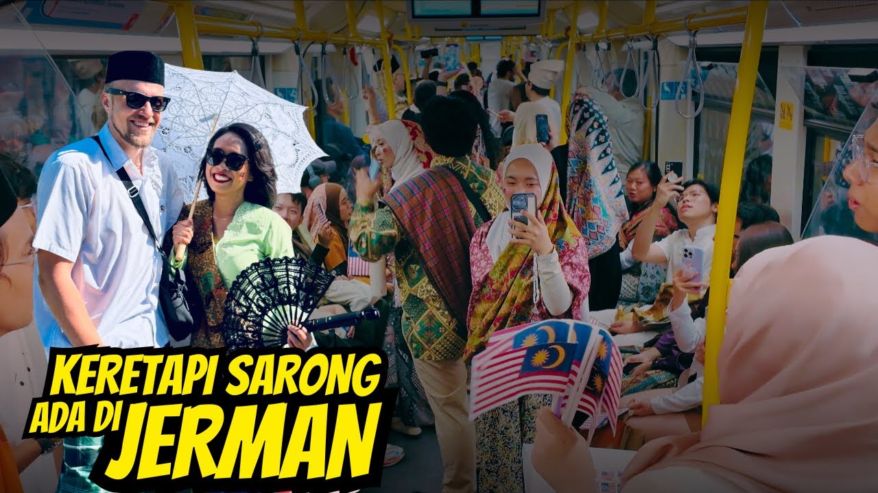 Naik Keretapi Jerman Pakai Sarong di Hari Merdeka | BAHN SARONG 25 