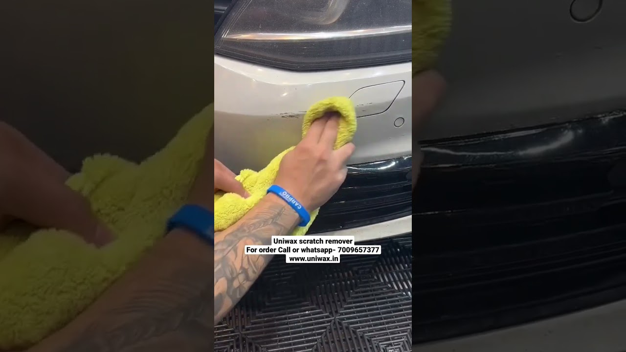 how to remove car scratches by uniwax car scratch remover rubbing compound