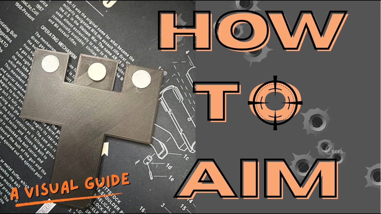 HOW TO PROPERLY AIM A GUN.   -