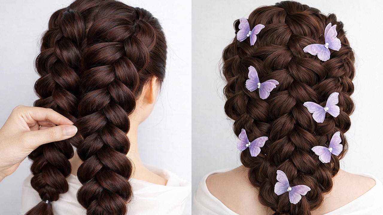 New Easy Hairstyle | Beautiful Hairstyle Ideas | Braided Hairstyle For Wedding Guest & Party