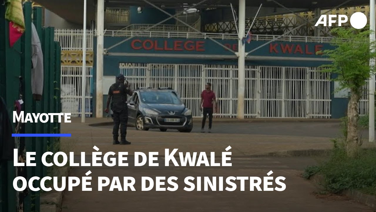 Mayotte: l'impossible rentrée au collège Kwalé, dernier centre d'hébergement après le cyclone | AFP