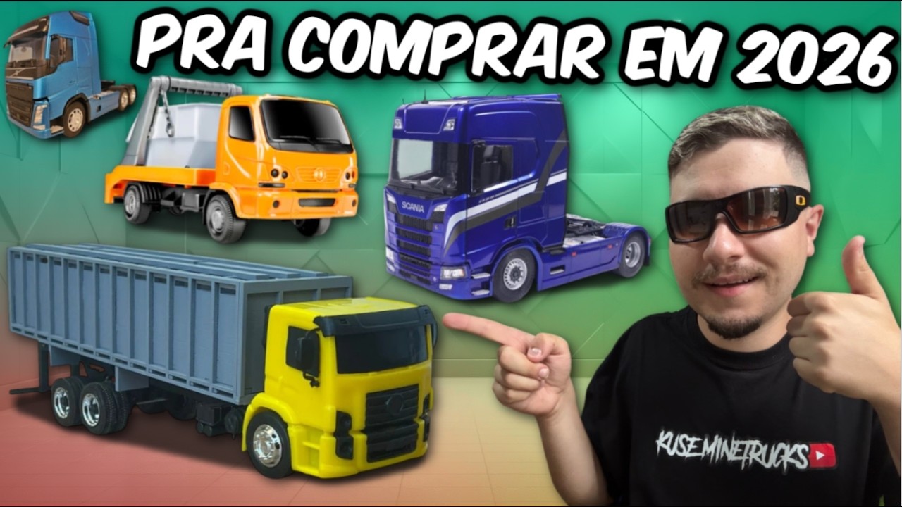 7 MINIATURAS DE CAMINHÃO PARA COMEÇAR MONTAR EM 2026