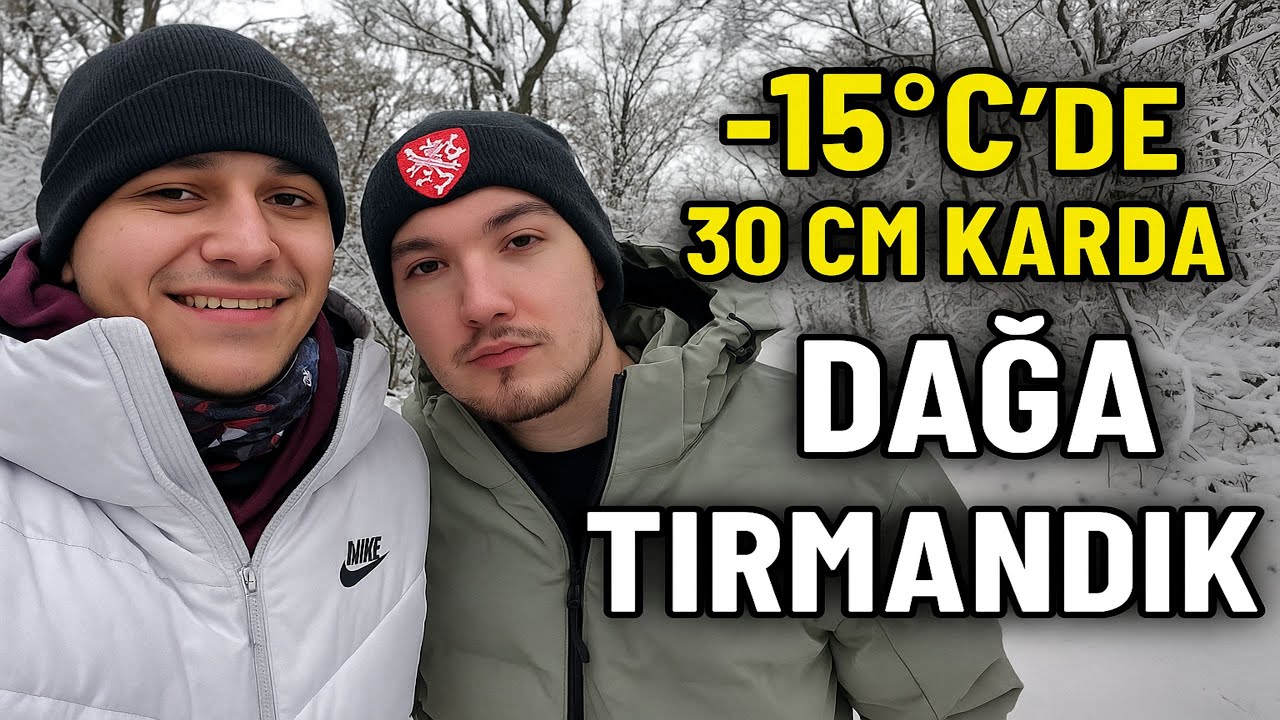 Macaristan Pécs’te -15 Derecede 30 cm Karlı Dağa Tırmandık!❄️