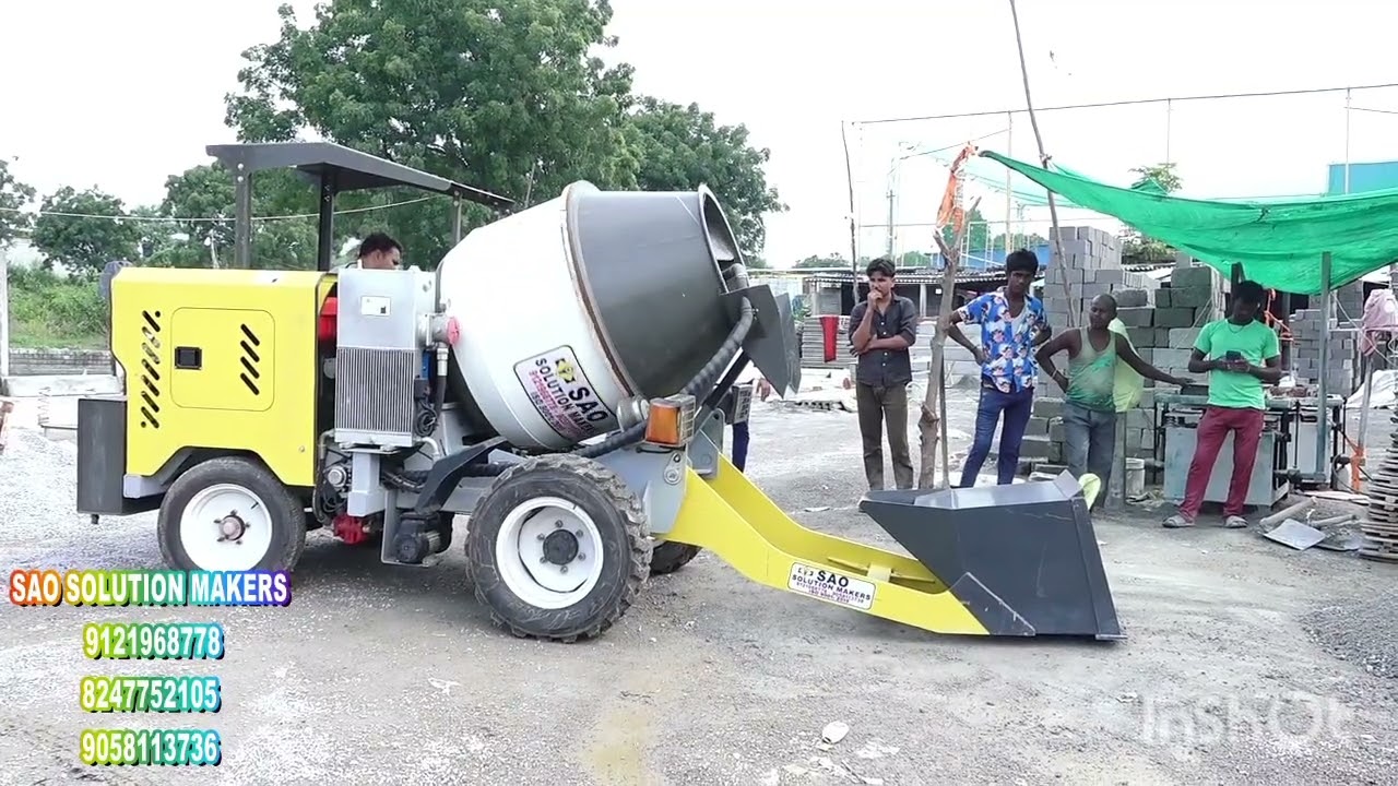 Mini self loading concrete mixer SAO INDIA 🇮🇳 9121968778 / 9058113736