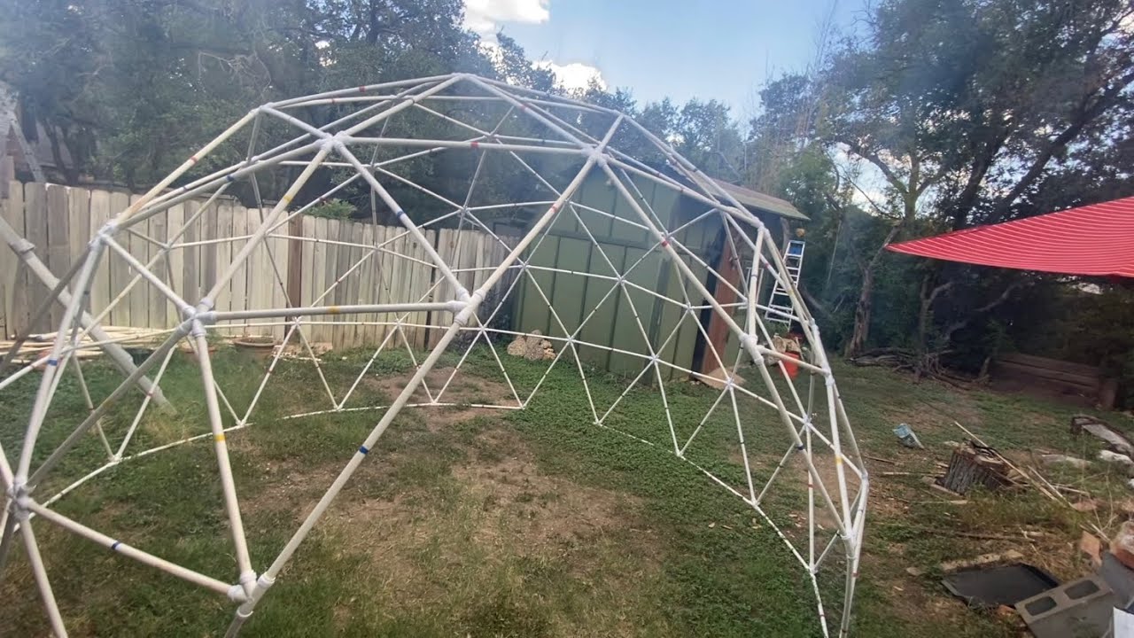 Geodesic dome build - PVC ~ part 1.