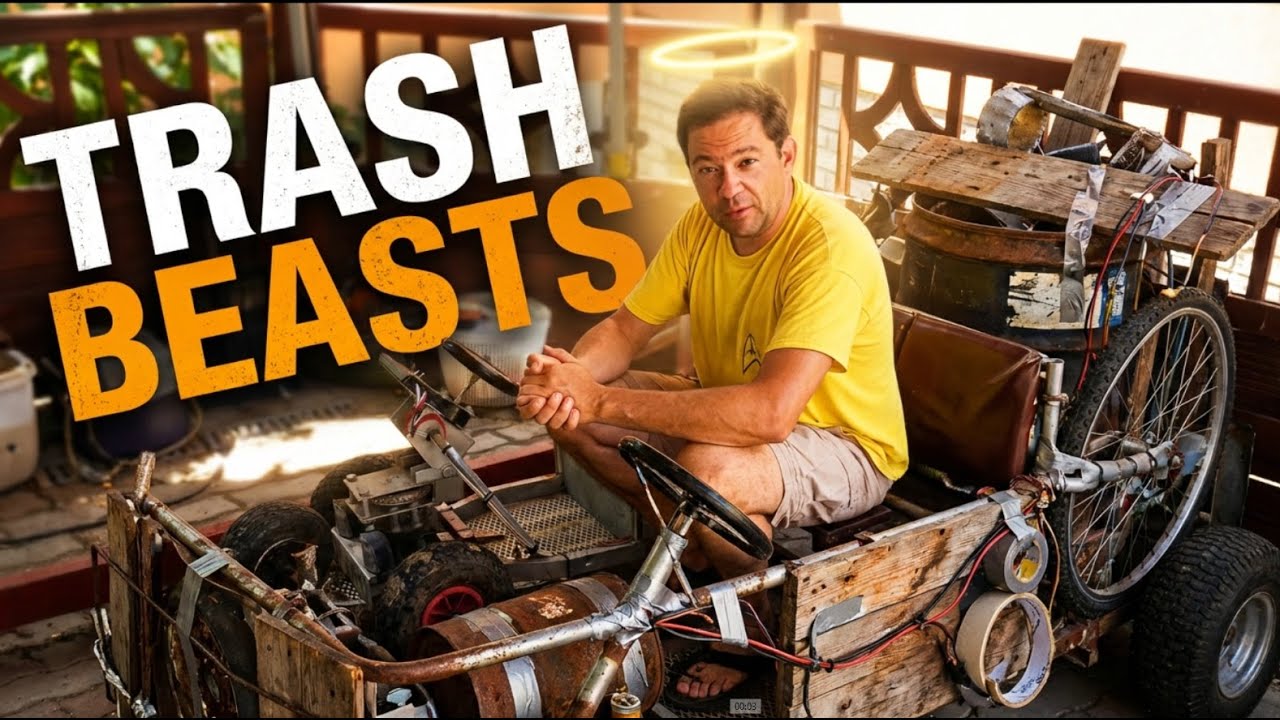 This guy turns pure trash into a beast Off-Road ride-on car...