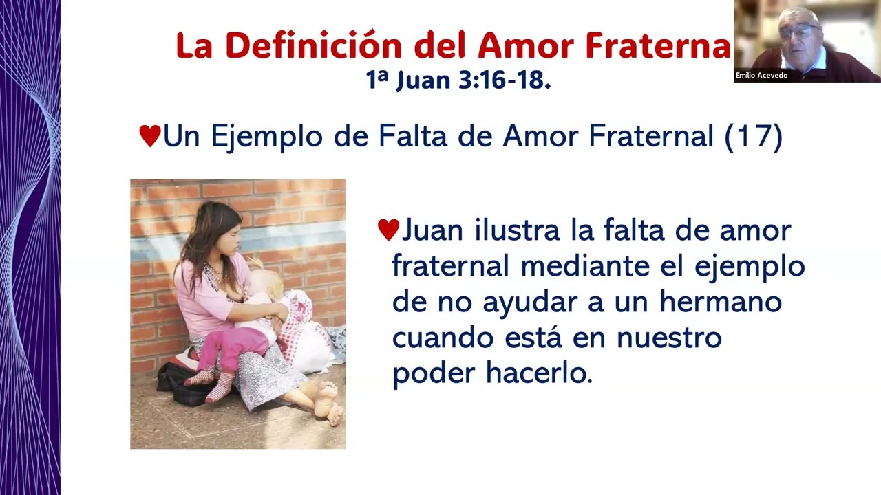 DEFINICIÓN Y VALOR DEL AMOR FRANTERNAL HERMNAO EMILIO ACEVEDO