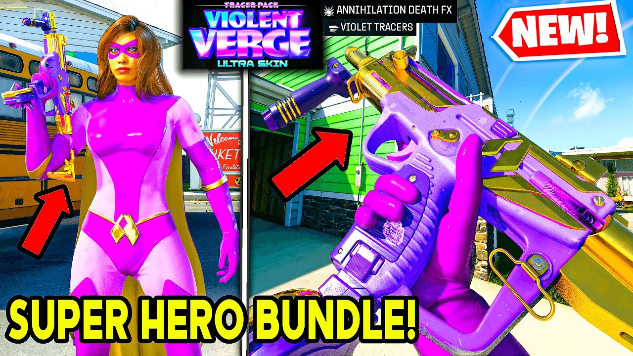 New TRACER PACK VIOLENT VERGE Bundle is HERO in BO6 WARZONE! 🔥 (Aetherella Skin Ultraviolet Ray Gun)