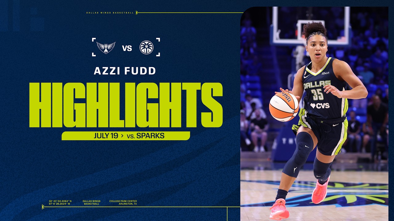 Highlights: Azzi Fudd Locks Down with 3 Steals & 3 Threes vs Sparks | 7.19.26