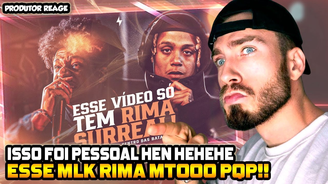 (ISSO AQUI FOI PESSOAL) PRODUTOR REAGE Esse vídeo só tem RIMA ABSURDA! ⚡ (REACT)