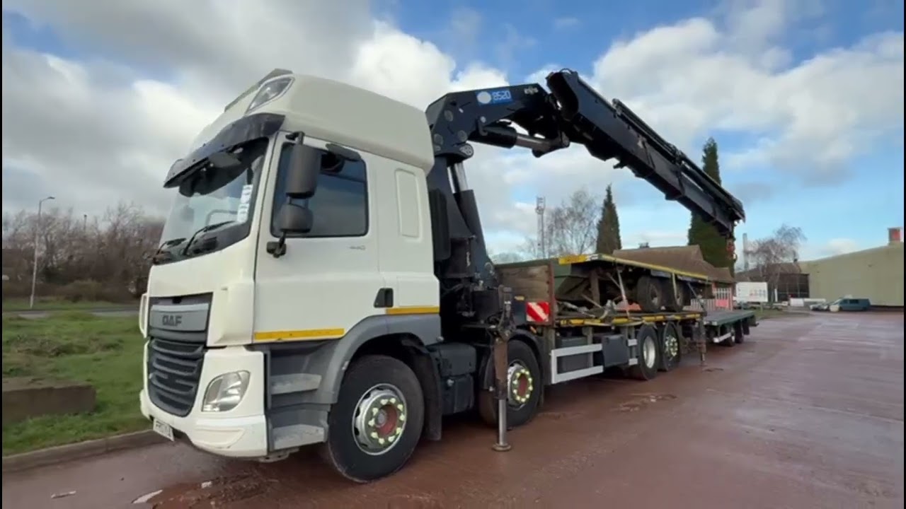 FP17 YJT - 2017 DAF CF Drawbar 85 Ton Crane 