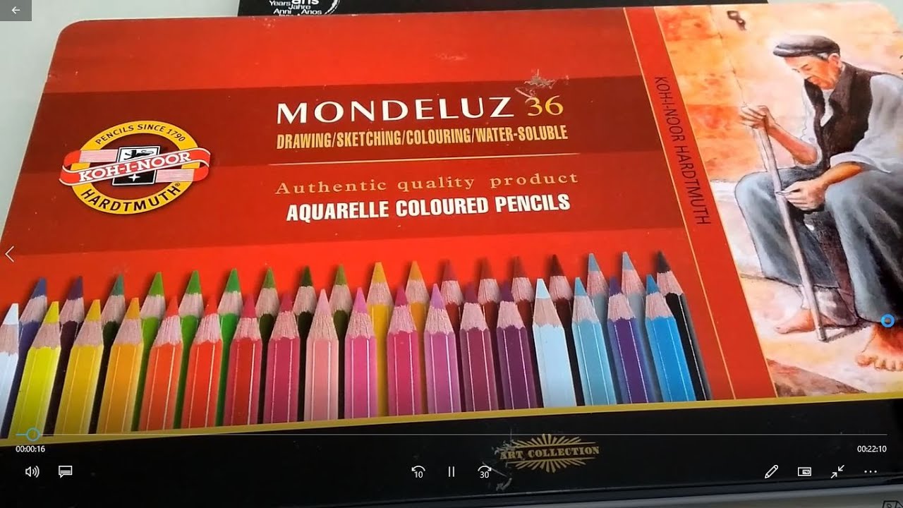 Como são os Lápis aquareláveis da Mondeluz?