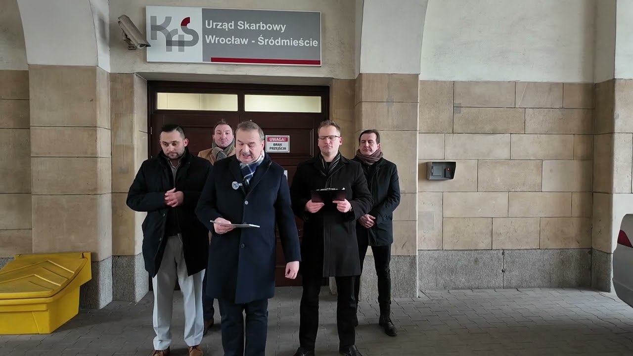Konferencja Prasowa Konfederacji we Wrocławiu dotycząca KSeF - Krajowego Systemu e-Faktur.