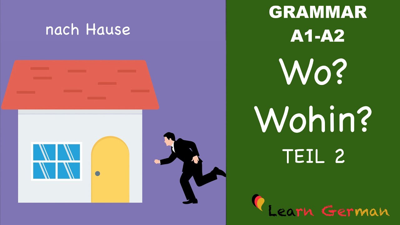 Learn German | German Grammar |  Wo? oder Wohin? | Part 2 | A1 | A2