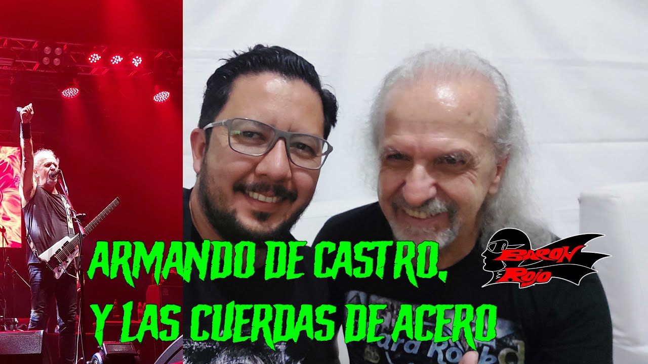 Hablando de música con Armando de Castro, guitarrista de Barón Rojo. El Salvador, 2024