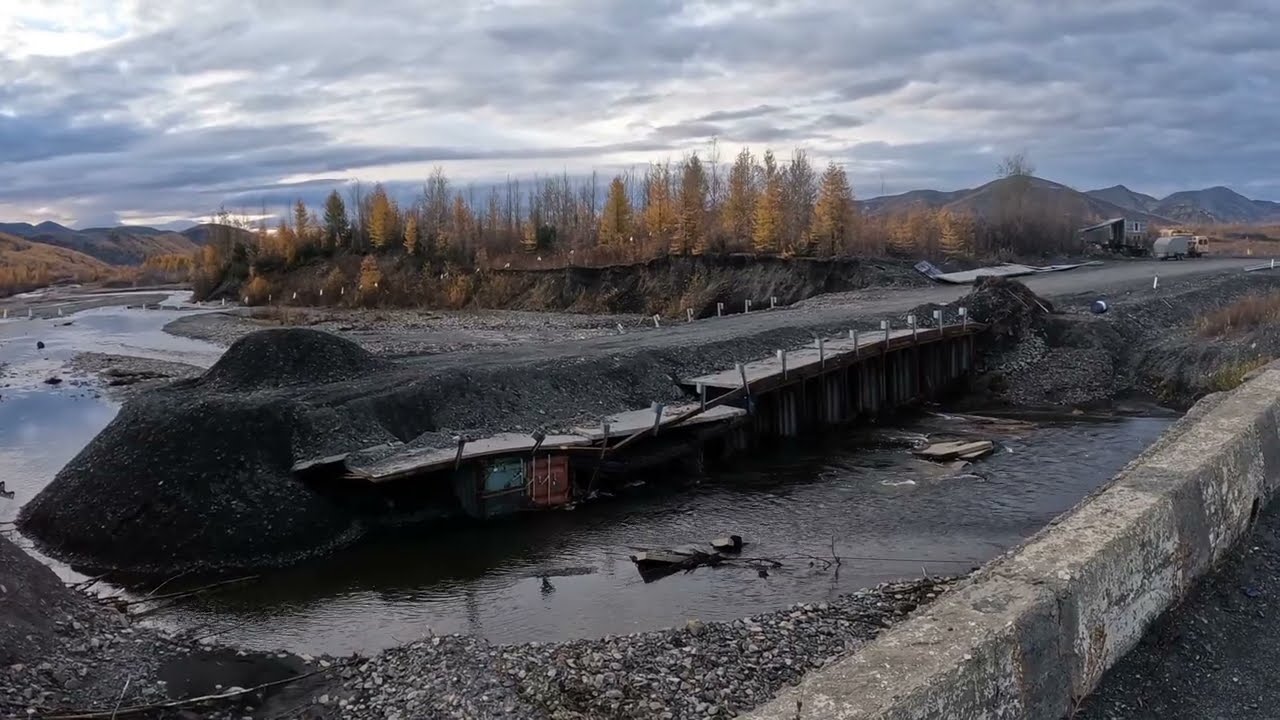 Р-504 КОЛЫМА. ЗАХОД НА ТЕНЬКИНСКУЮ ТРАССУ СМЫЛО. ОТ СУСУМАНА ДО ГРАНИЦЫ ЯКУТИИ.VOLVO FH 540