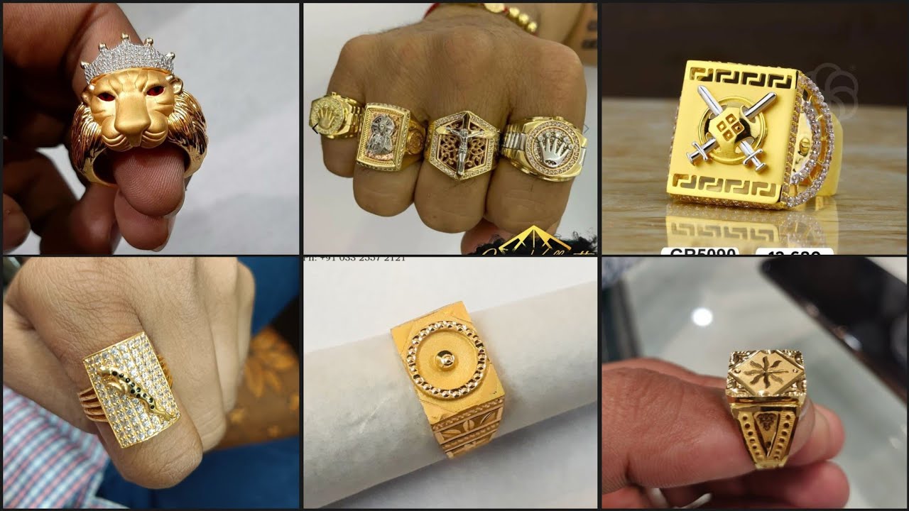 Latest Gold Men Ring Designs | Beautiful Gold Rings Designs 