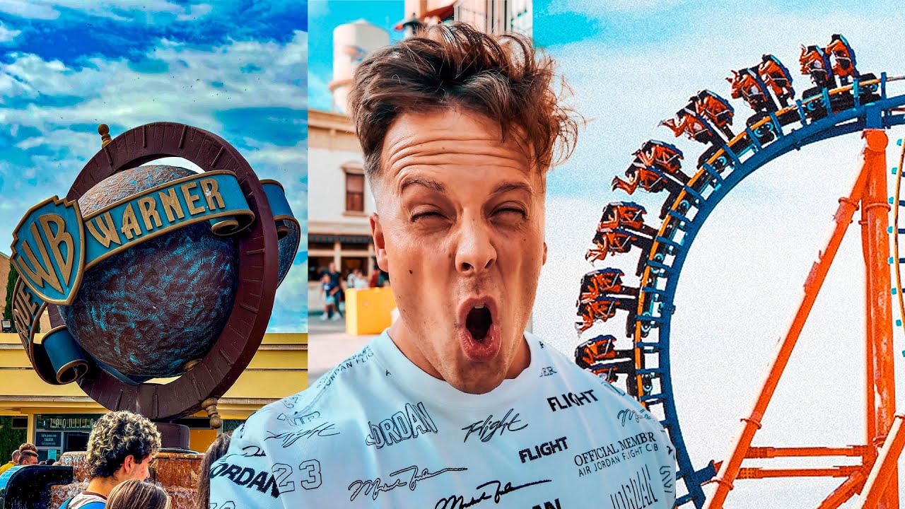 VISITEI O PARQUE DA WARNER EM MADRID PELA PRIMEIRA VEZ 🎢🤩