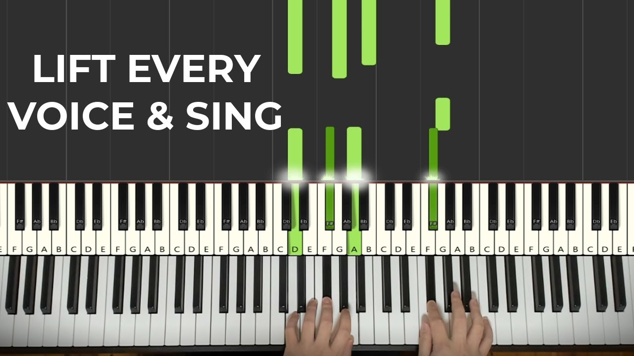 Lift Every Voice and Sing (Piano Tutorial Lesson)