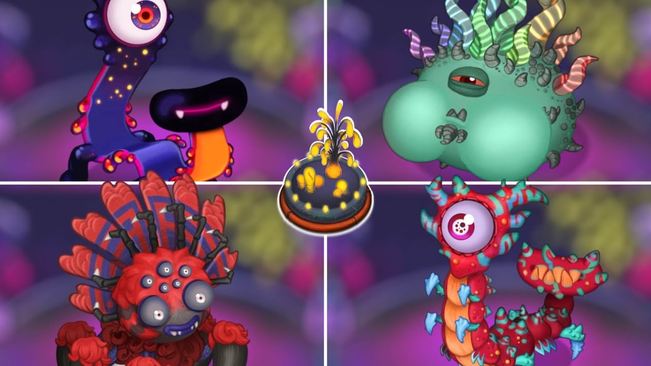 Light Island - All Monsters Sounds & Animations (5.0.0) | My Singing Monsters